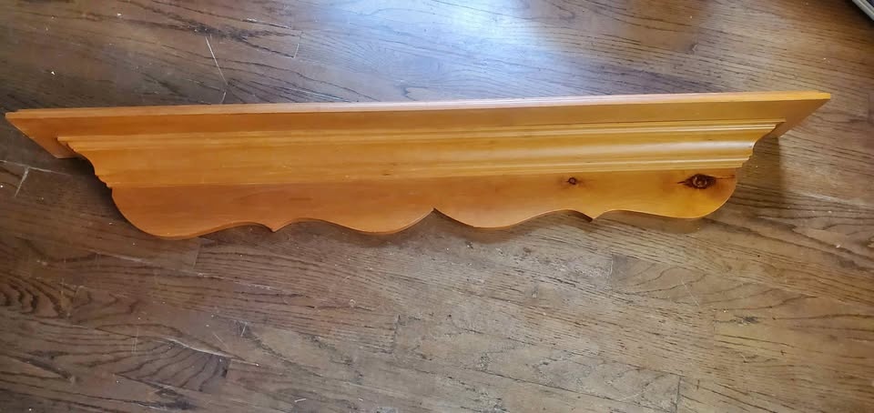 Pine wall shelf