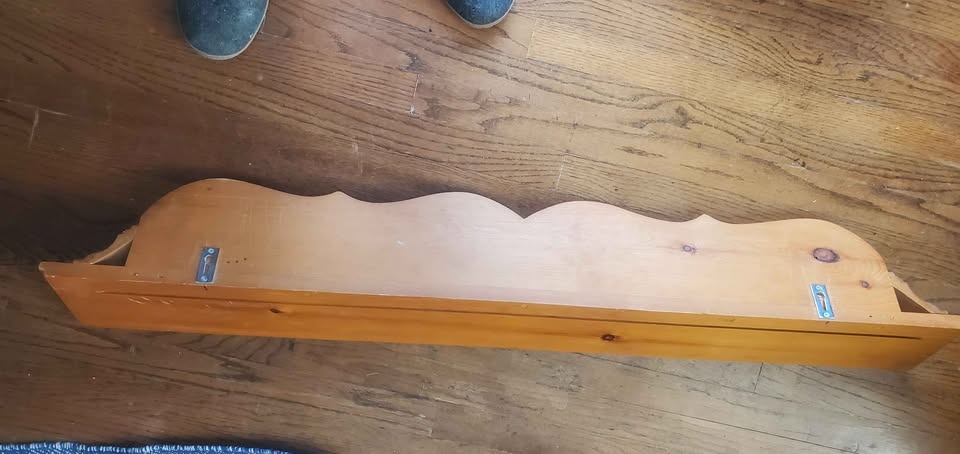 Pine wall shelf - photo 3