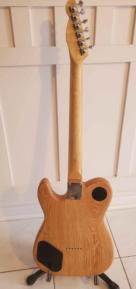 Hybrid Solid Oak Telecaster Electric Guitar - photo 3