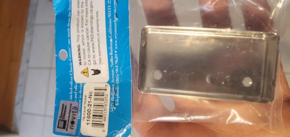 Humbucker Chrome Pickup Cover Plate Seymour Duncan Original - photo 2