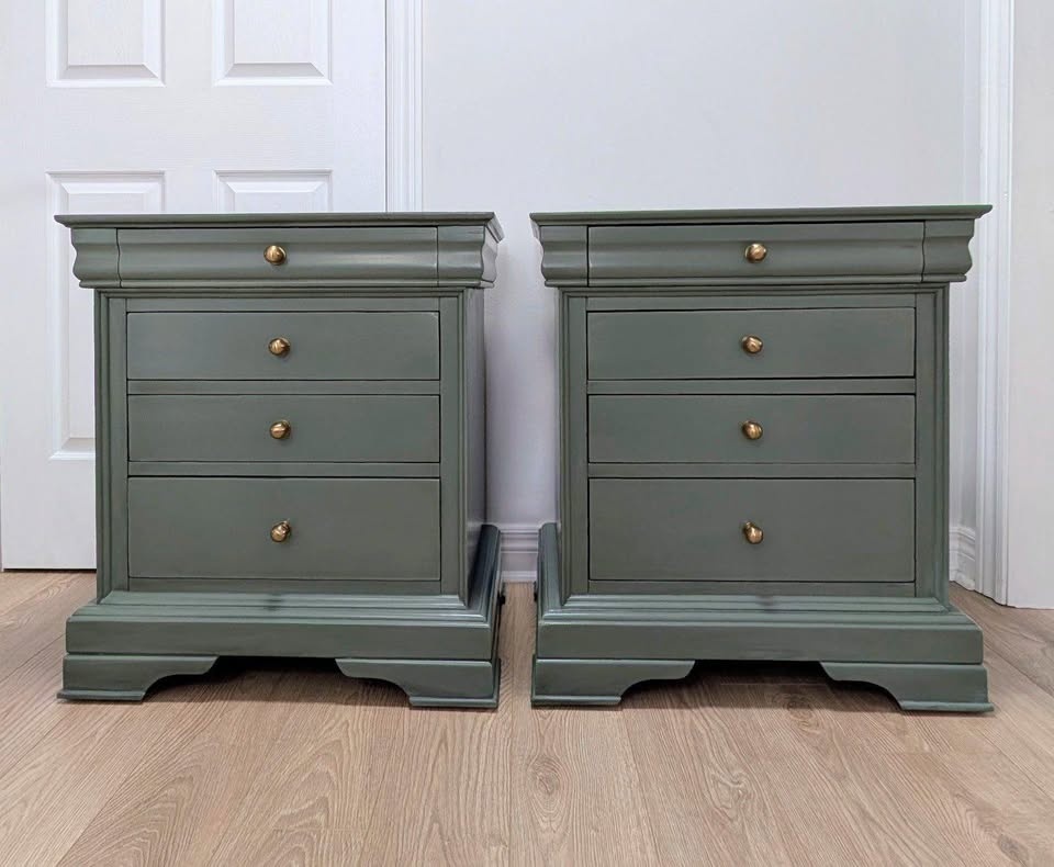 Oversized Wood Nightstands - Refinished - photo 5