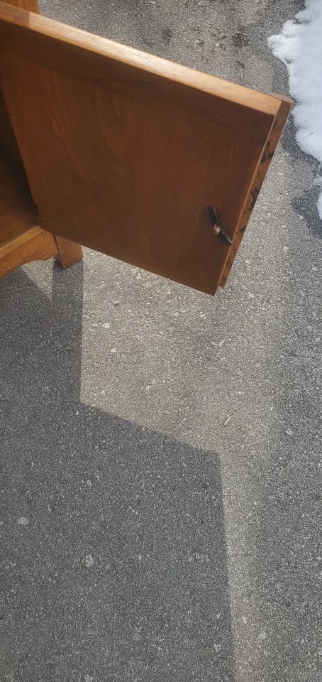 Solid Wood Ash Dresser / Bedside Table / Dry Sink - photo 3