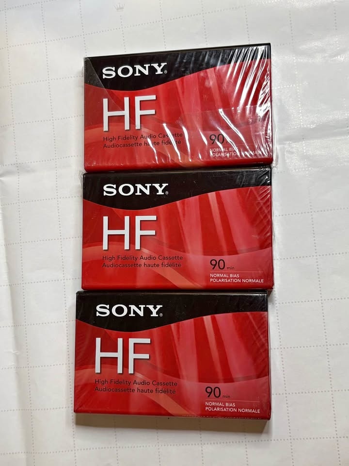 3 Sony HF 90 Cassette Tapes - New