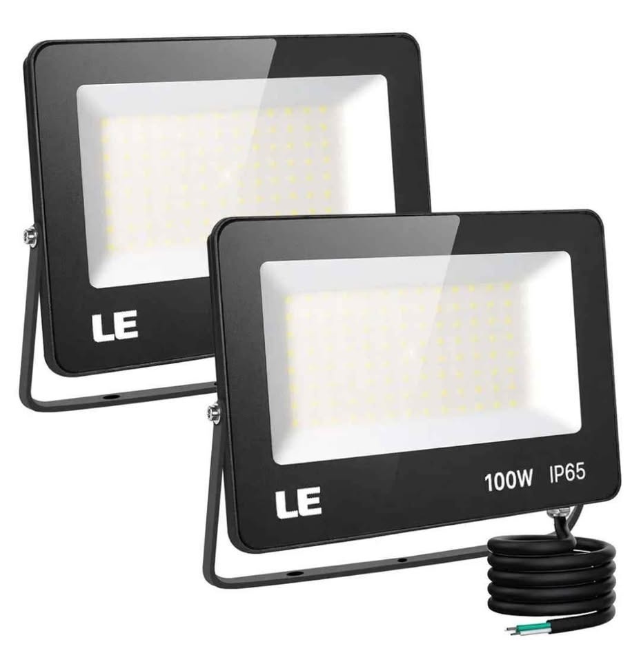 LE LED Flood Light 2-Pack, Super Bright 100W, Waterproof - photo 4