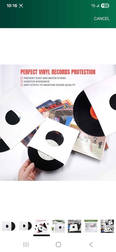 10'' Vinyl Record Paper Inner Sleeves - 20 Pack - photo 3