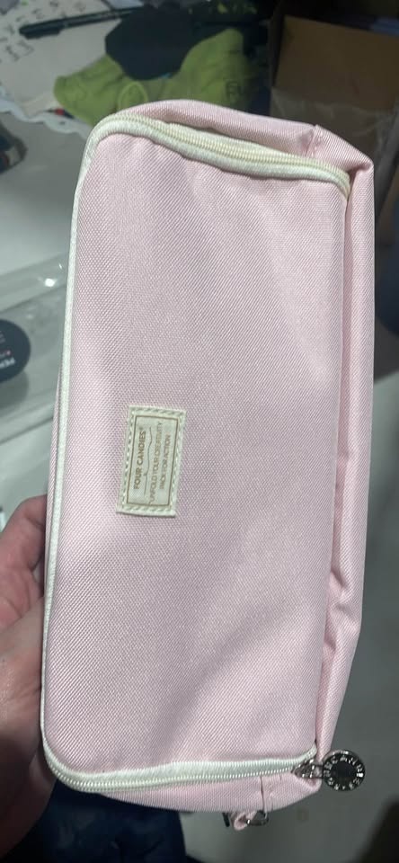 NEW Pink Pencil Case 3 Compartment, Large Pencil Pouch - photo 4