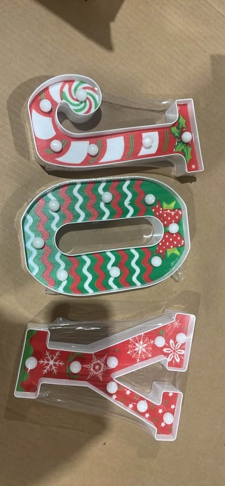 NEW Marquee Light Up Letters JOY LED Sign - photo 4