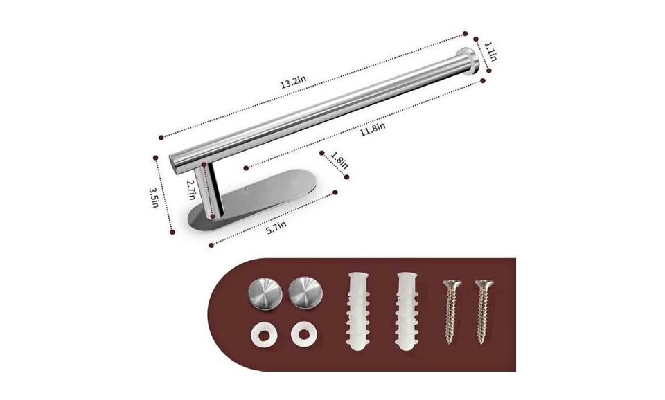 Paper Towel Holder - Silver