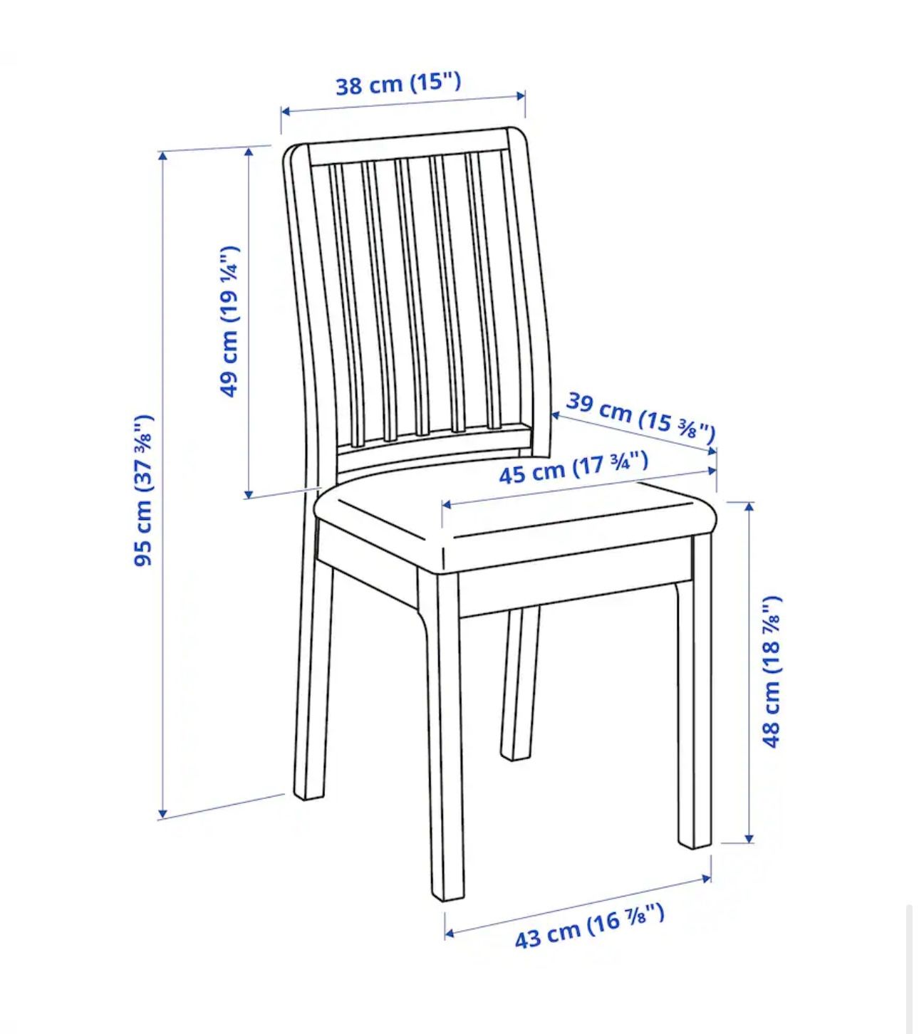 BRAND NEW IKEA EKEDALEN Table w/ 4 Chairs & Bench - photo 3