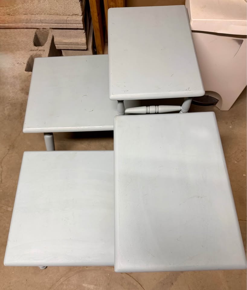 2 Matching Solid Wood End Tables - photo 2