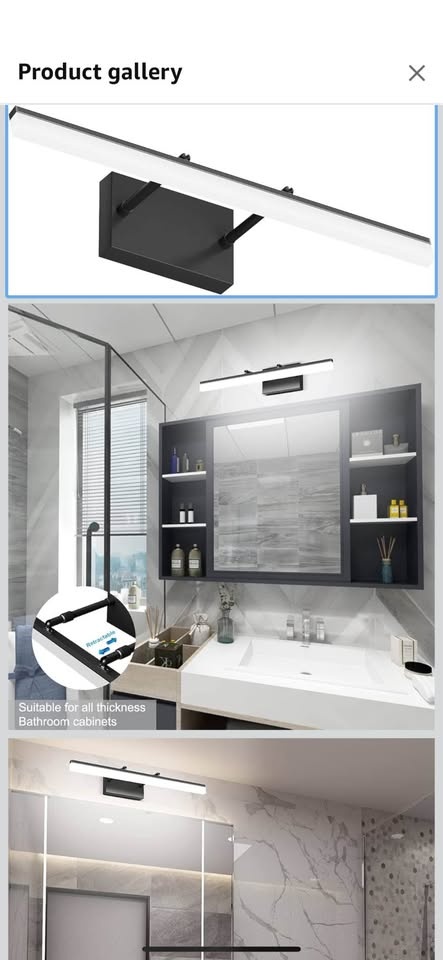 Aipsun 32" Black LED Vanity Light - photo 3
