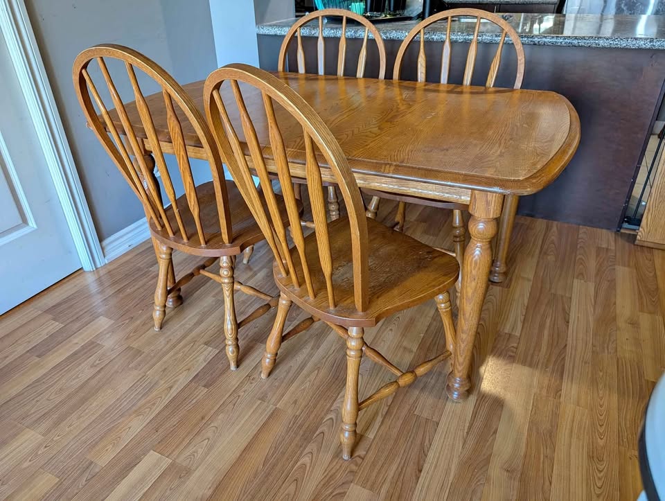 Solid Oak Dining Table