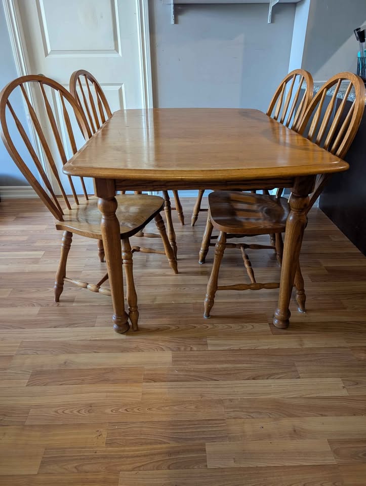 Solid Oak Dining Table - photo 3