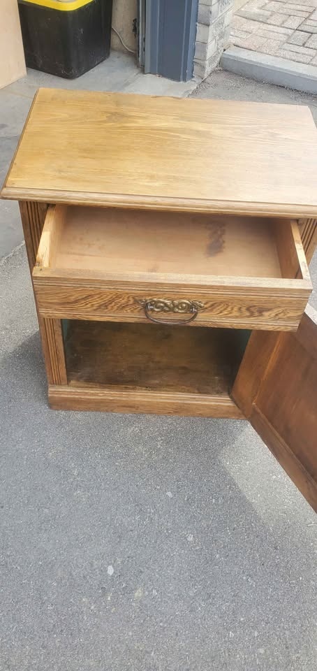 Vintage Ash Dresser / Bedside Table / Dry Sink - photo 3