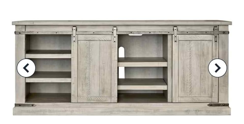 TV Cabinet with Sliding Barn Doors