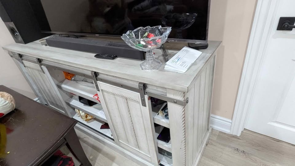 TV Cabinet with Sliding Barn Doors - photo 2