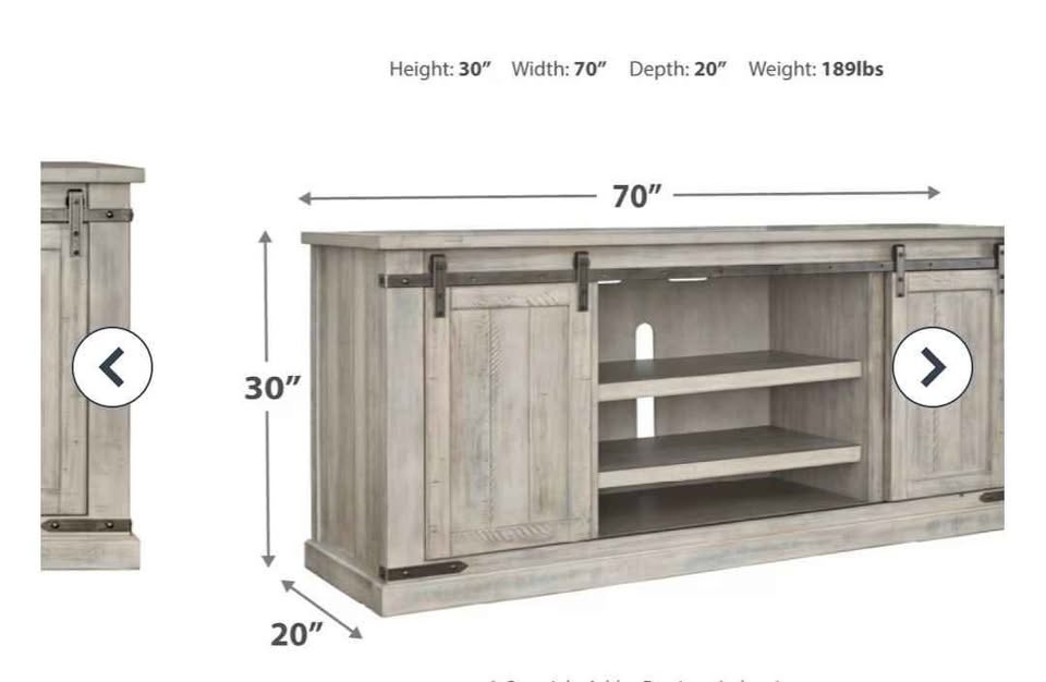 TV Cabinet with Sliding Barn Doors - photo 4