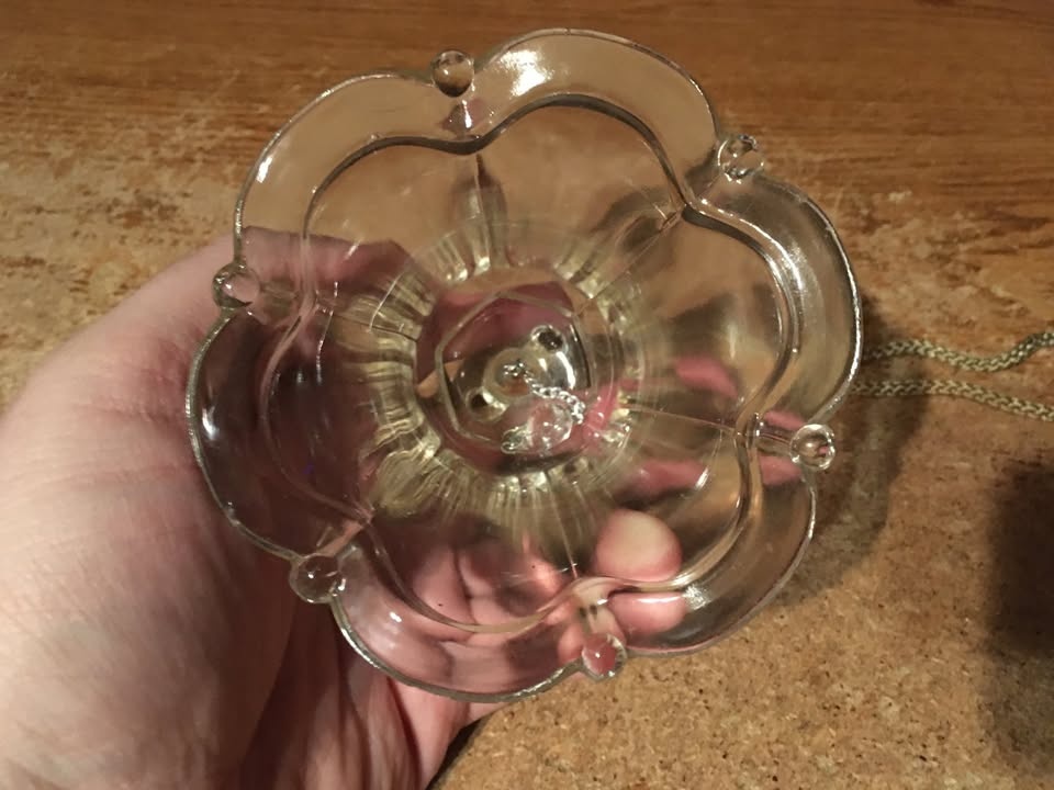 VINTAGE CRYSTAL BELL ON ROPE 4.25" - photo 2