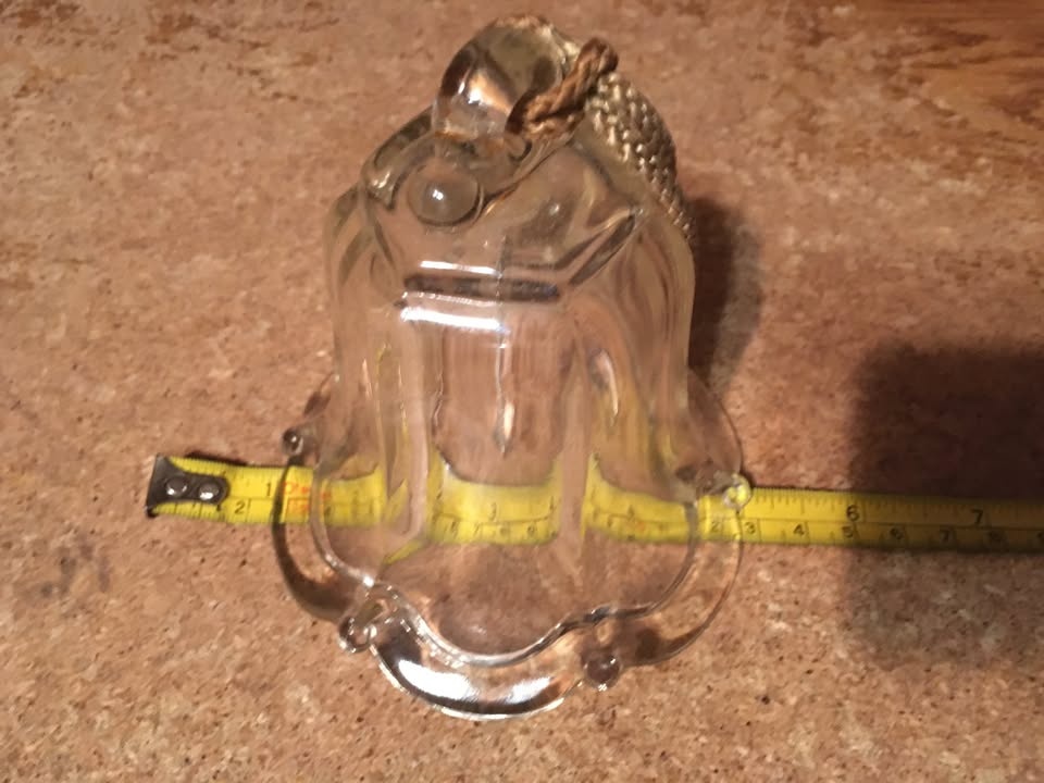 VINTAGE CRYSTAL BELL ON ROPE 4.25" - photo 4