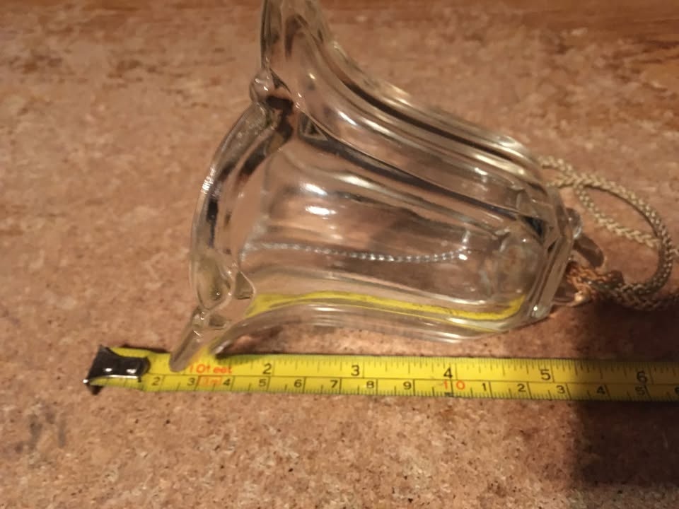 VINTAGE CRYSTAL BELL ON ROPE 4.25" - photo 5