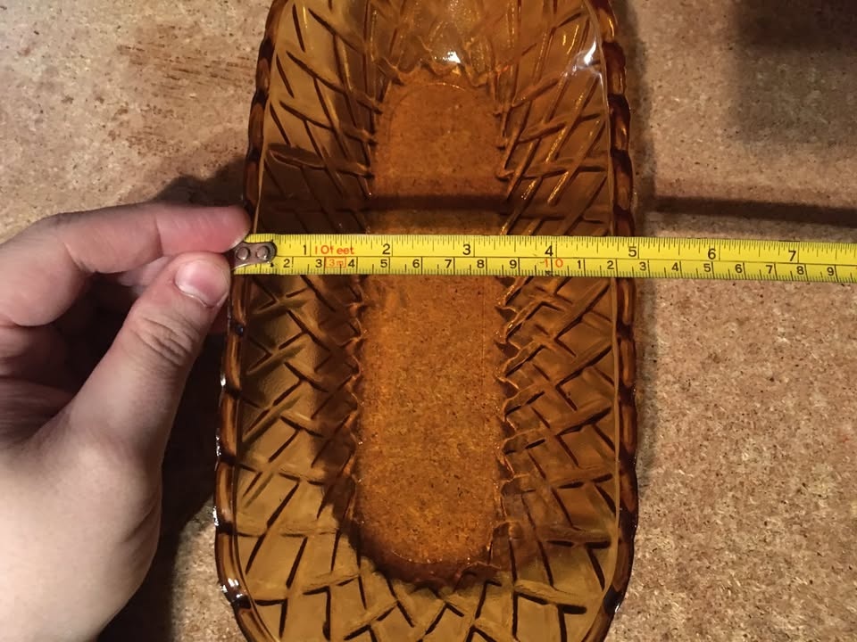 Vintage Amber Indiana Glass Relish Dish MCM - photo 5