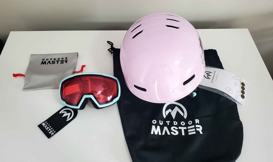 Outdoor Master Kids Ski Helmet and Goggles Set, Size S (Pink Uni - photo 2