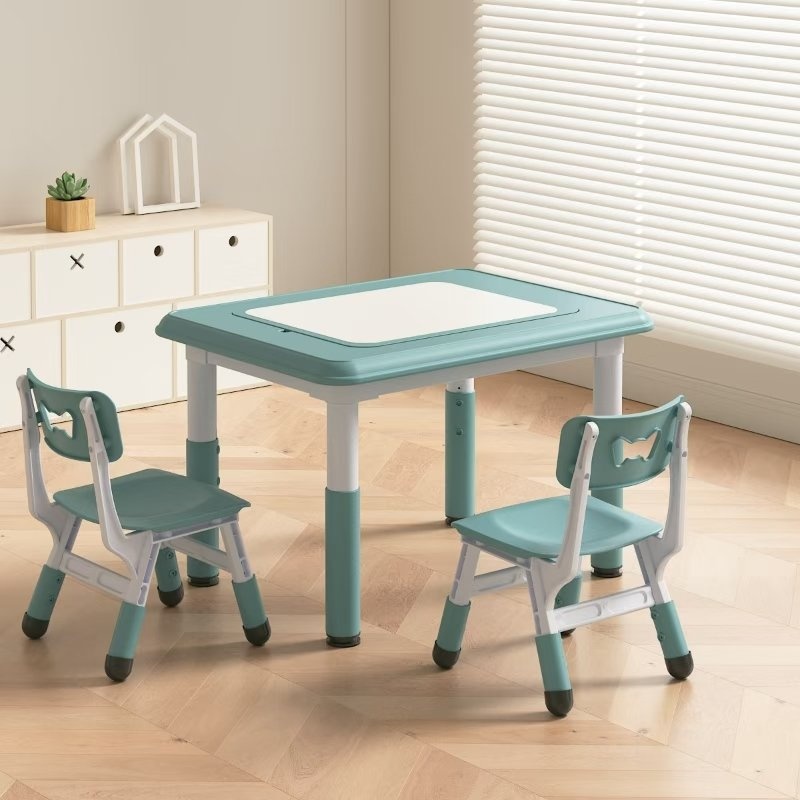 New Kids 2-in-1 Drawing & Learning Table with 2 Chairs