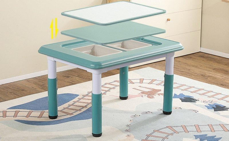 New Kids 2-in-1 Drawing & Learning Table with 2 Chairs - photo 3