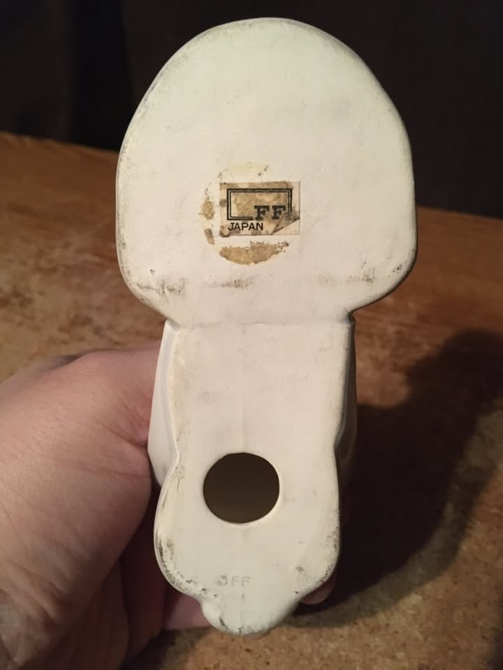 VINTAGE FITZ & FLOYD WHITE CERAMIC MOON TEA LIGHT HOLDER JAPAN - photo 4