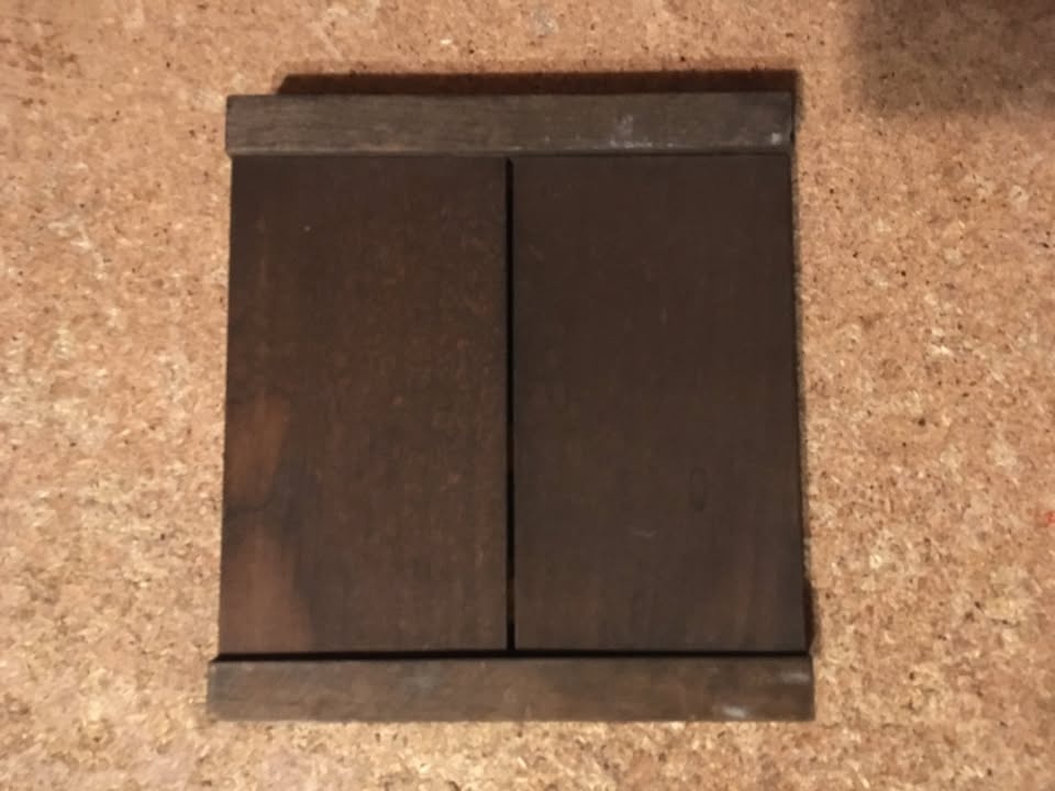 Vintage 70s Russian USSR Folding Mahogany Wall Picture - photo 4