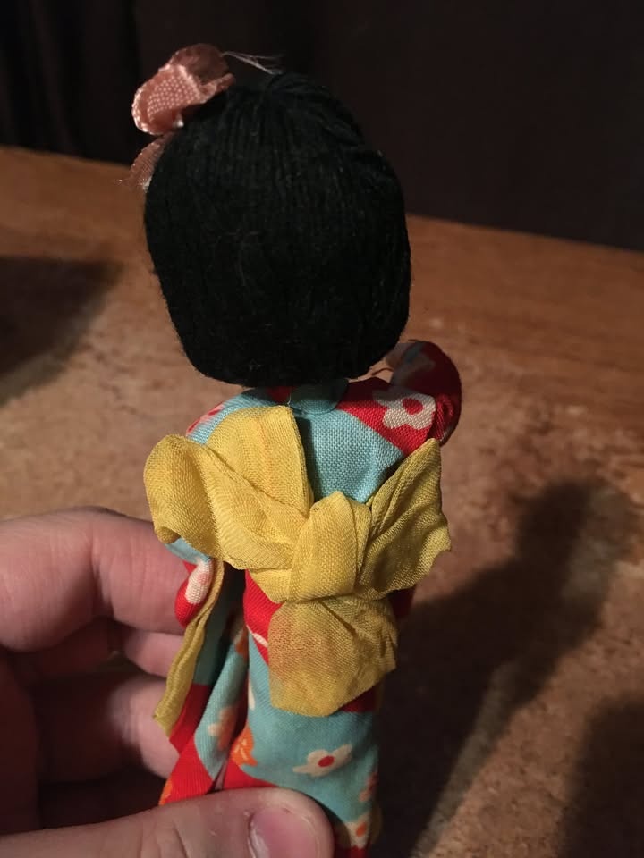 VINTAGE JAPANESE KIMONO DOLL CLOTH 6.5" - photo 4