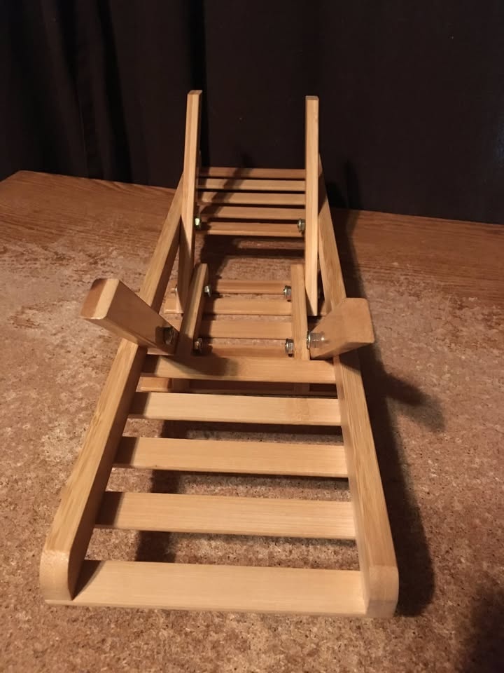 WOODEN THREE TIER PLANTER STAND SECTIONS - photo 3