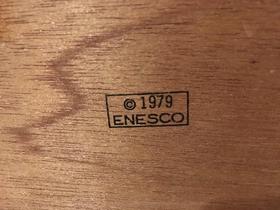 Vintage Enesco Thimbleville Wooden Thimble Display Shelf - 1979 - photo 5