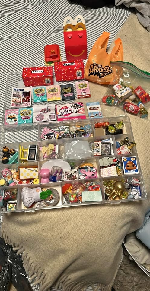 Huge Zuru Mini Brands & Mini Verse Lot w/ McDonald's Crocs Toys