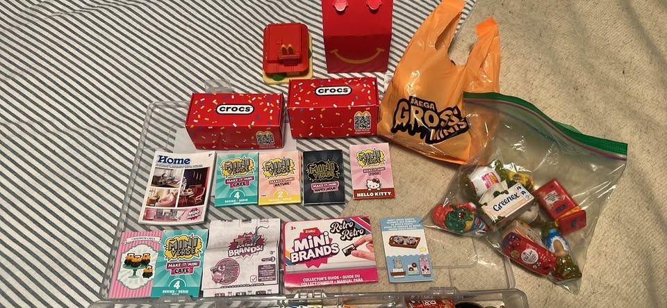 Huge Zuru Mini Brands & Mini Verse Lot w/ McDonald's Crocs Toys - photo 3