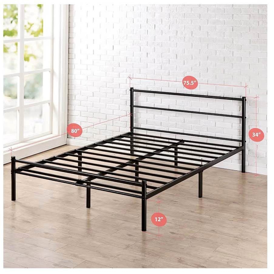 King size metal bed frame