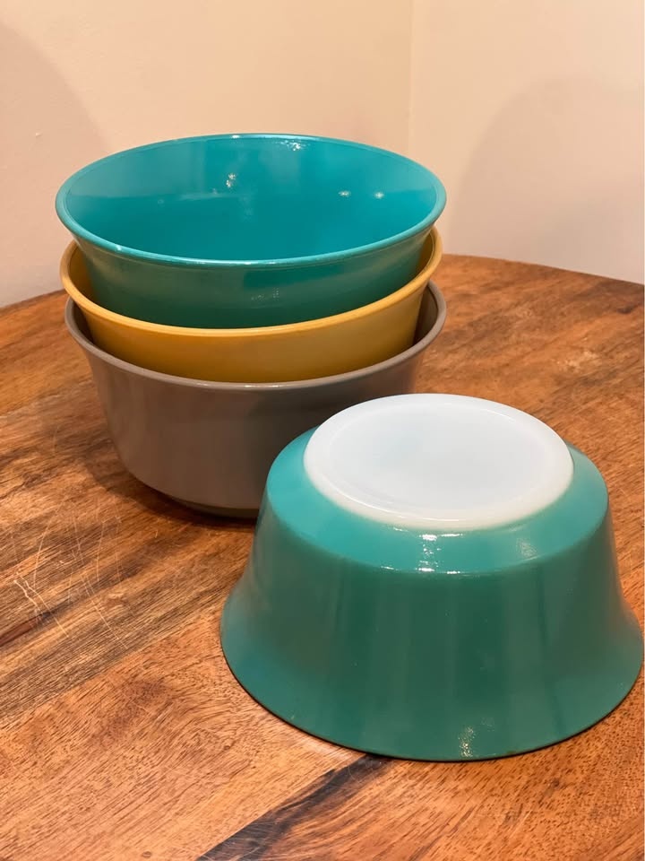 Hazel Atlas Ovide Sierra Glass Bowls 1950s - photo 2