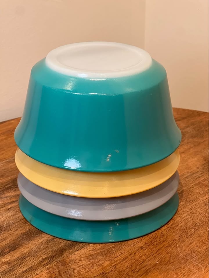 Hazel Atlas Ovide Sierra Glass Bowls 1950s - photo 5