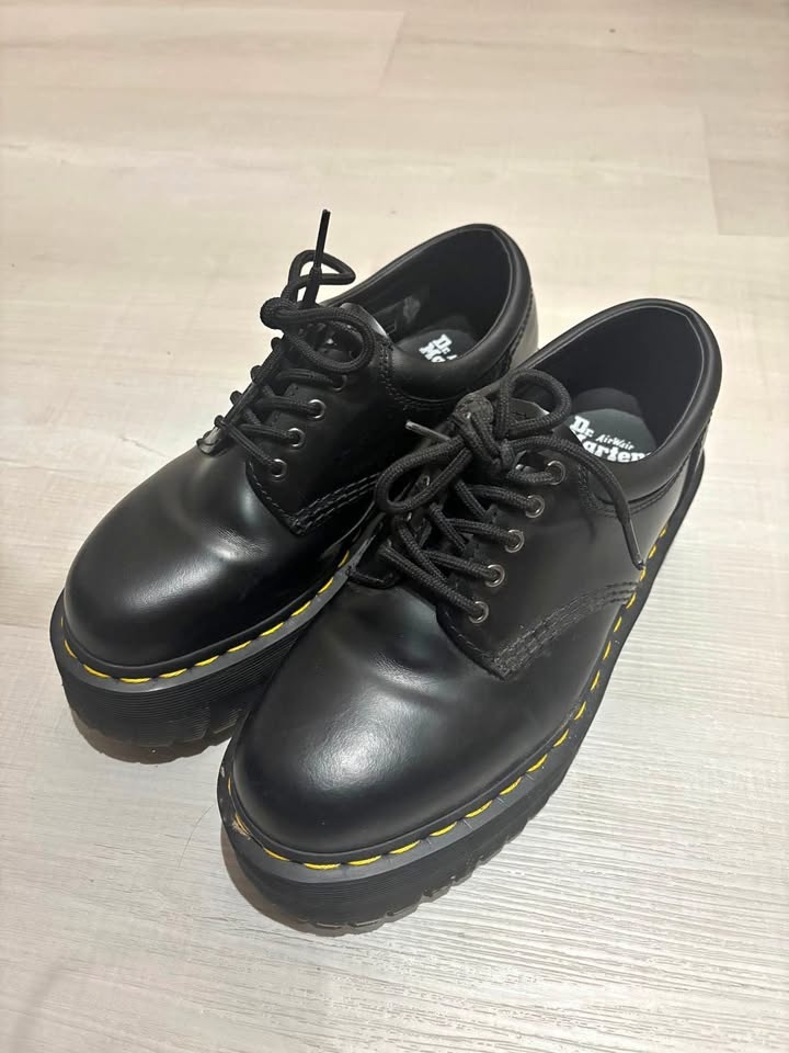 Dr. Martens Leather Platform Casual Shoes