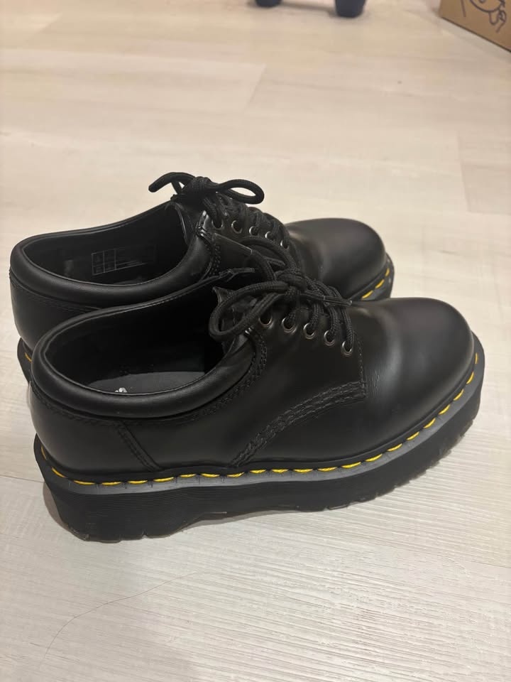 Dr. Martens Leather Platform Casual Shoes - photo 2