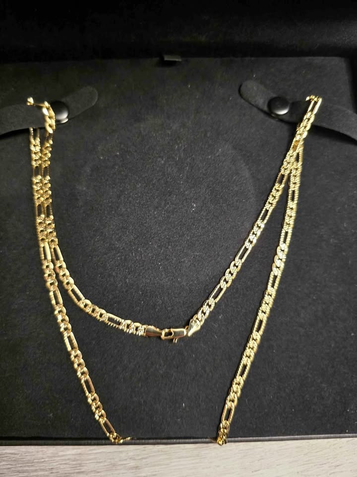 24" Gold Plated Cuban Chain Necklace - 18k Stamped