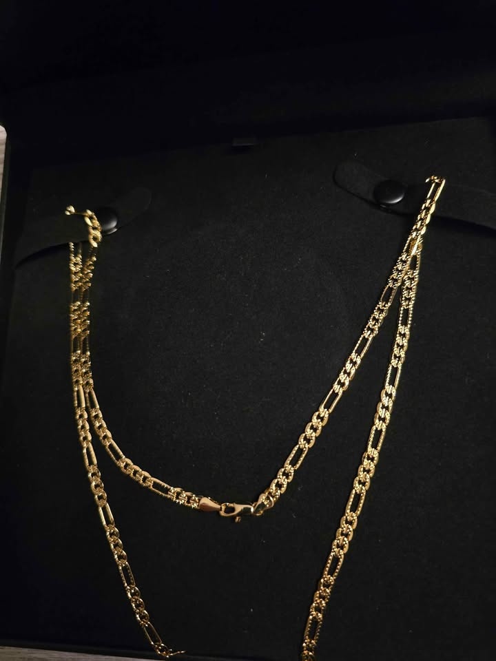 24" Gold Plated Cuban Chain Necklace - 18k Stamped - photo 3