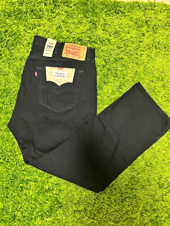 Levi's Men's 501 Original Fit Jeans - Black - 42W x 32L