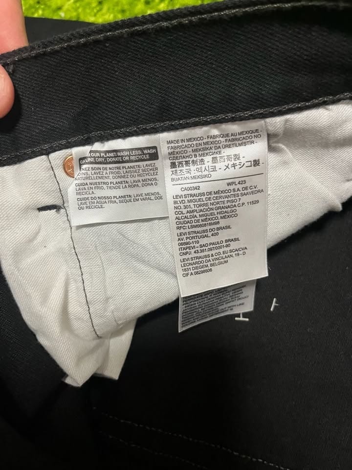Levi's Men's 501 Original Fit Jeans - Black - 42W x 32L - photo 5