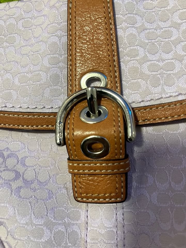 Coach Lavender Signature Jacquard Soho Swing Crossbody Bag - photo 2