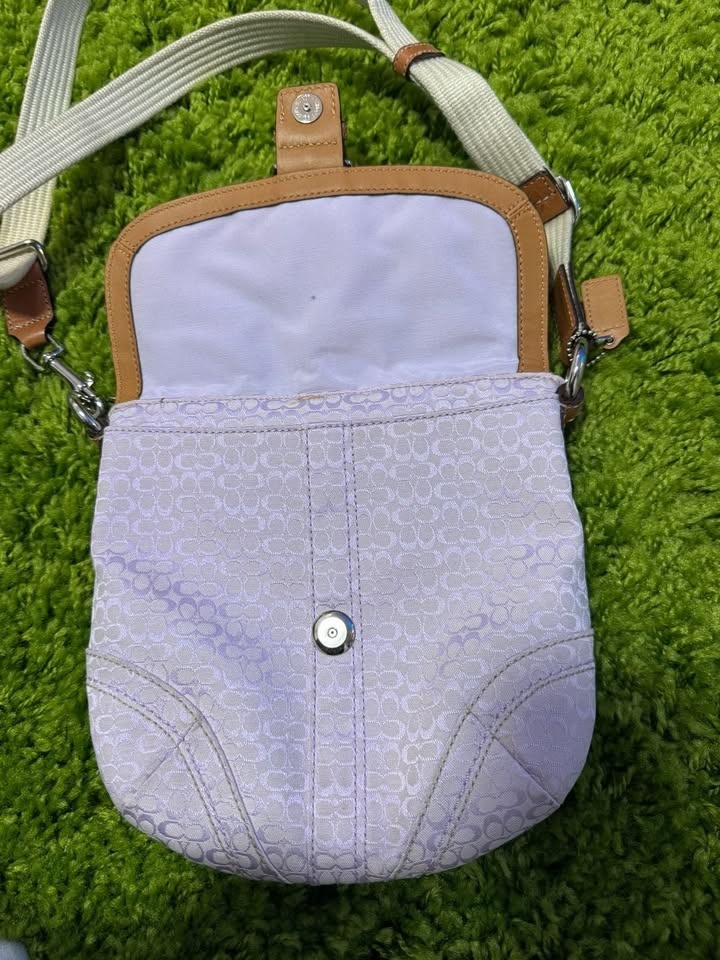 Coach Lavender Signature Jacquard Soho Swing Crossbody Bag - photo 4