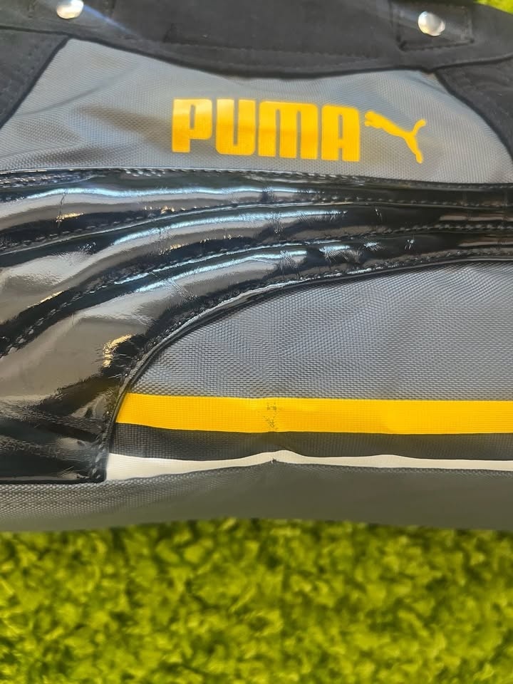 Vintage Puma Y2K Grey and Black Sporty Bowling Shoulder Bag - photo 2