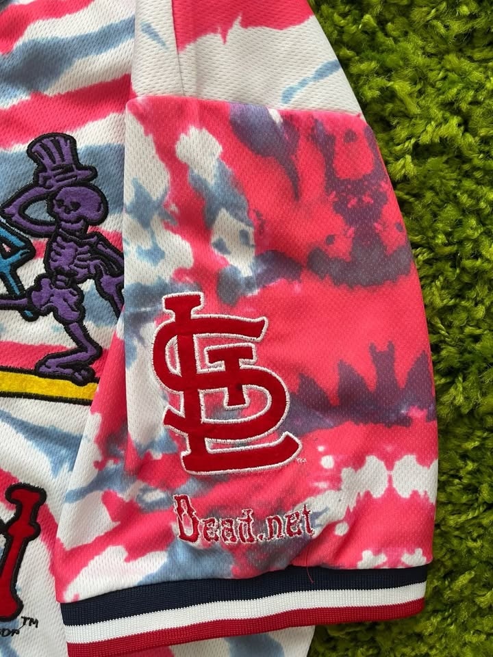 St Louis Cardinals Grateful Dead Tie-dye Jersey - Small - photo 3