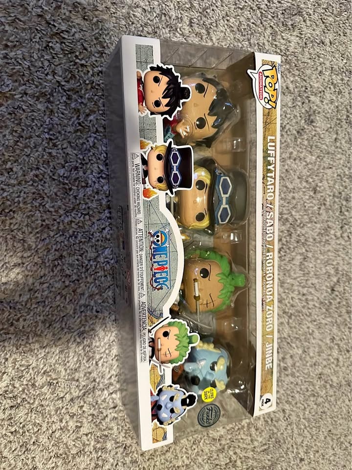 One Piece GITD 4-Pack Funko Pop