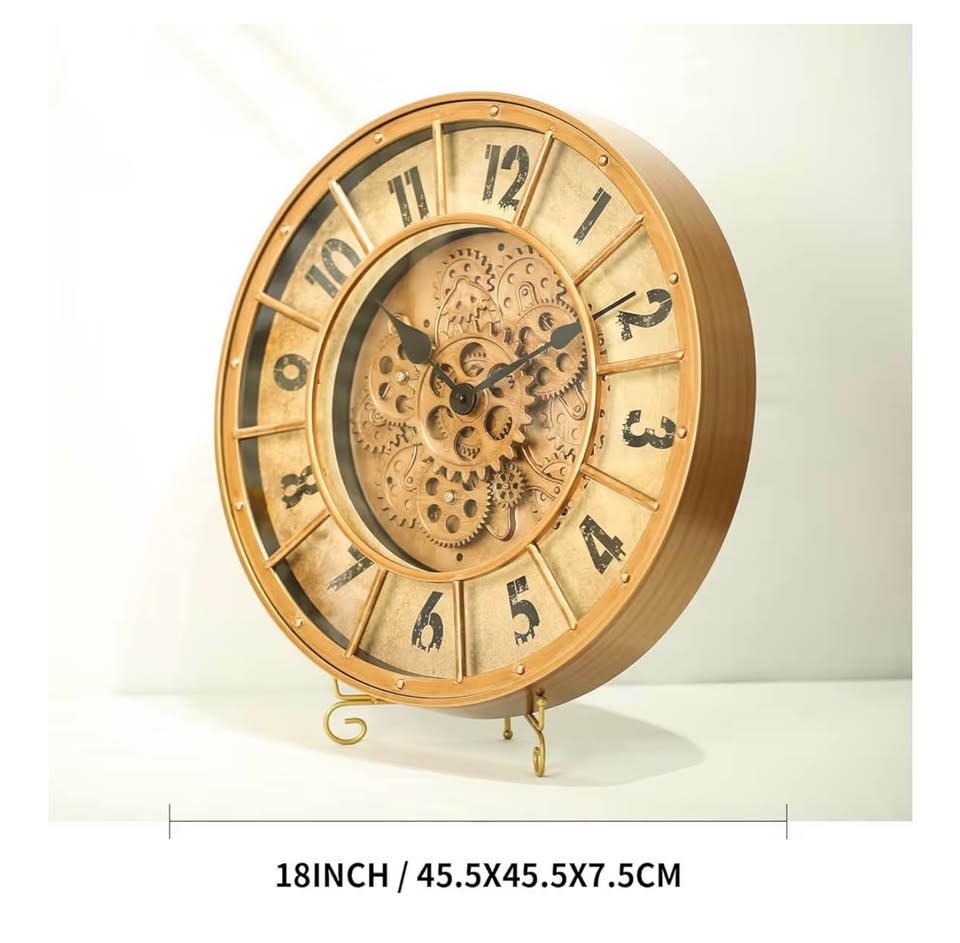 18 inch Large Gear Clock - photo 2